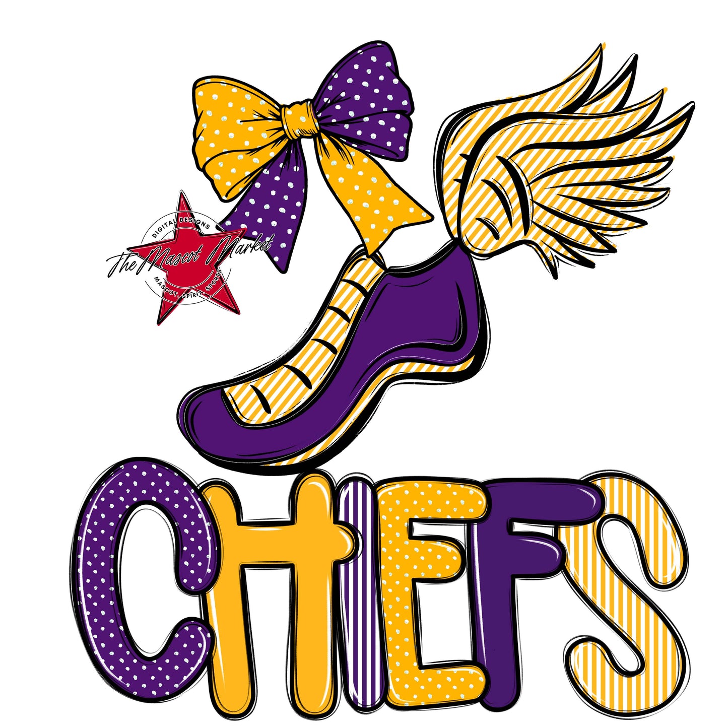 Chiefs Track Spirit Design-Purple & Yellow