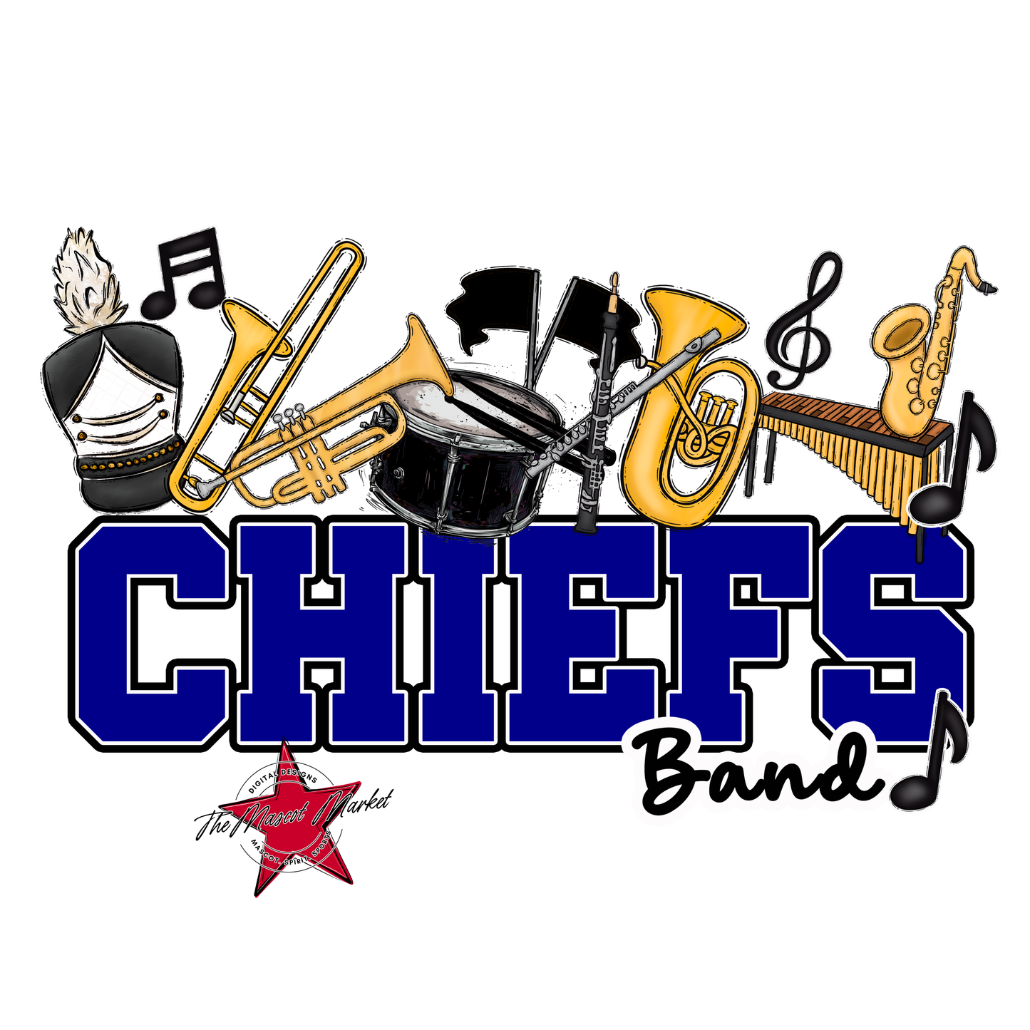 Chiefs Varsity Band-Blue