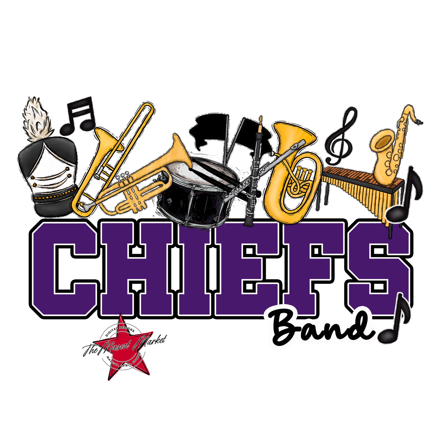 Chiefs Varsity Band-Purple