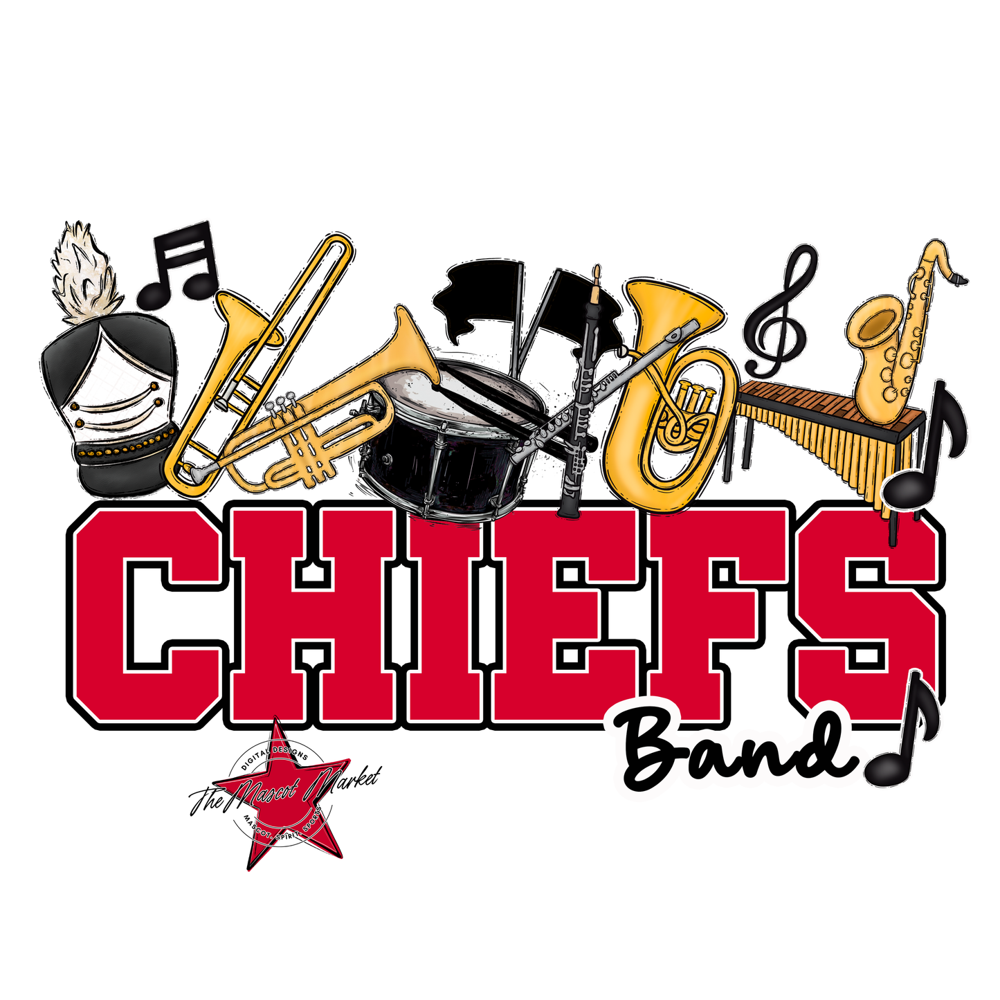Chiefs Varsity Band-Red