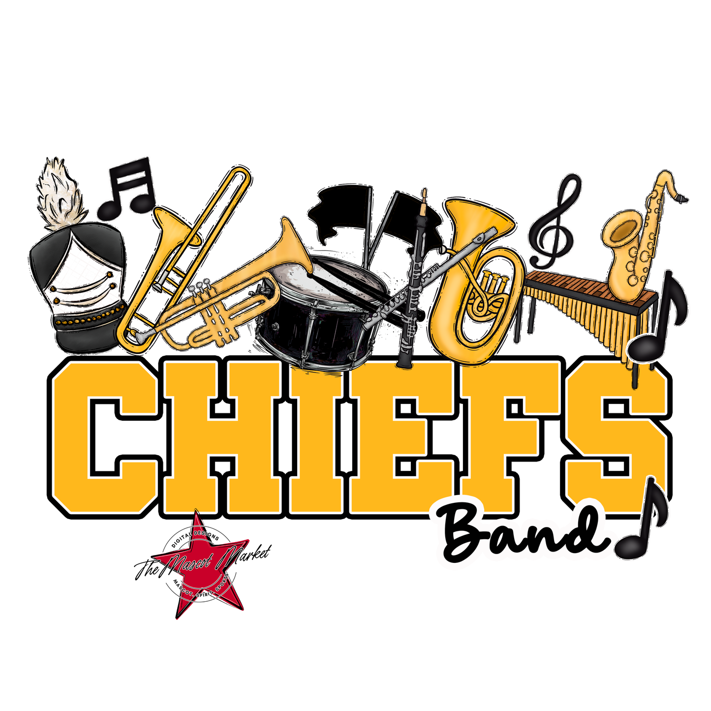 Chiefs Varsity Band-Yellow