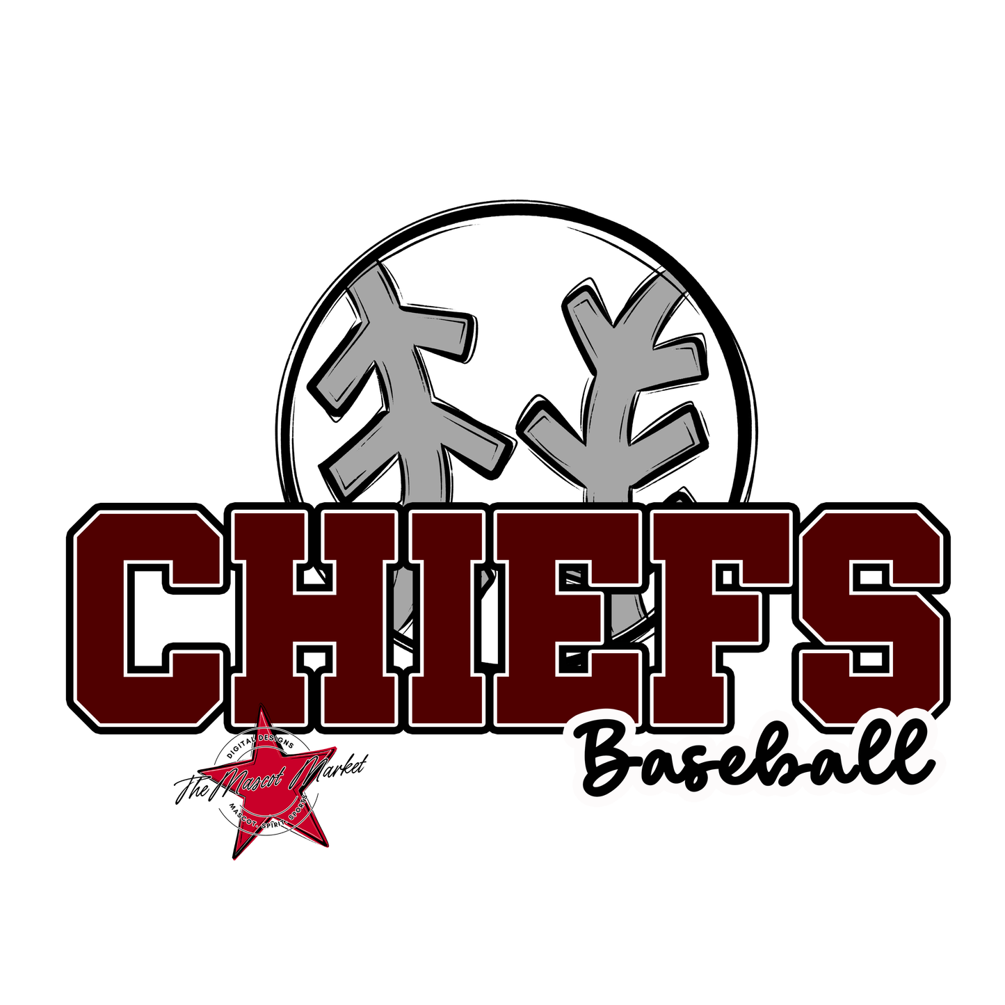 Chiefs Varsity Baseball-Maroon