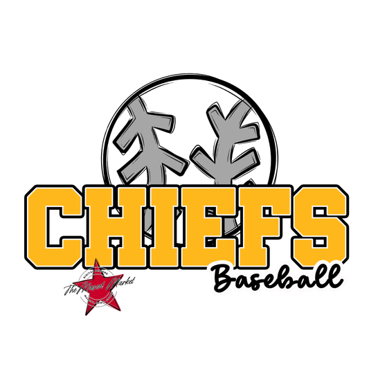 Chiefs Varsity Baseball-Yellow
