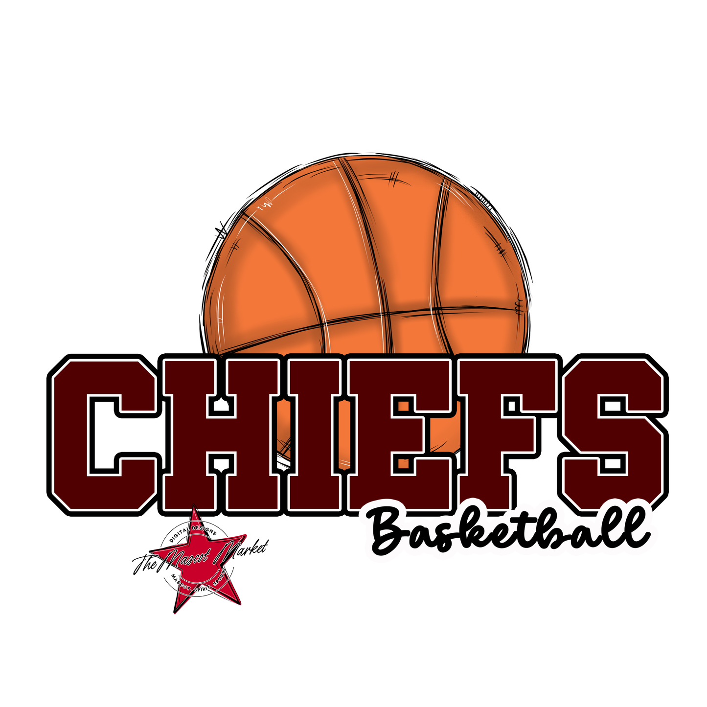 Chiefs Varsity Basketball-Maroon