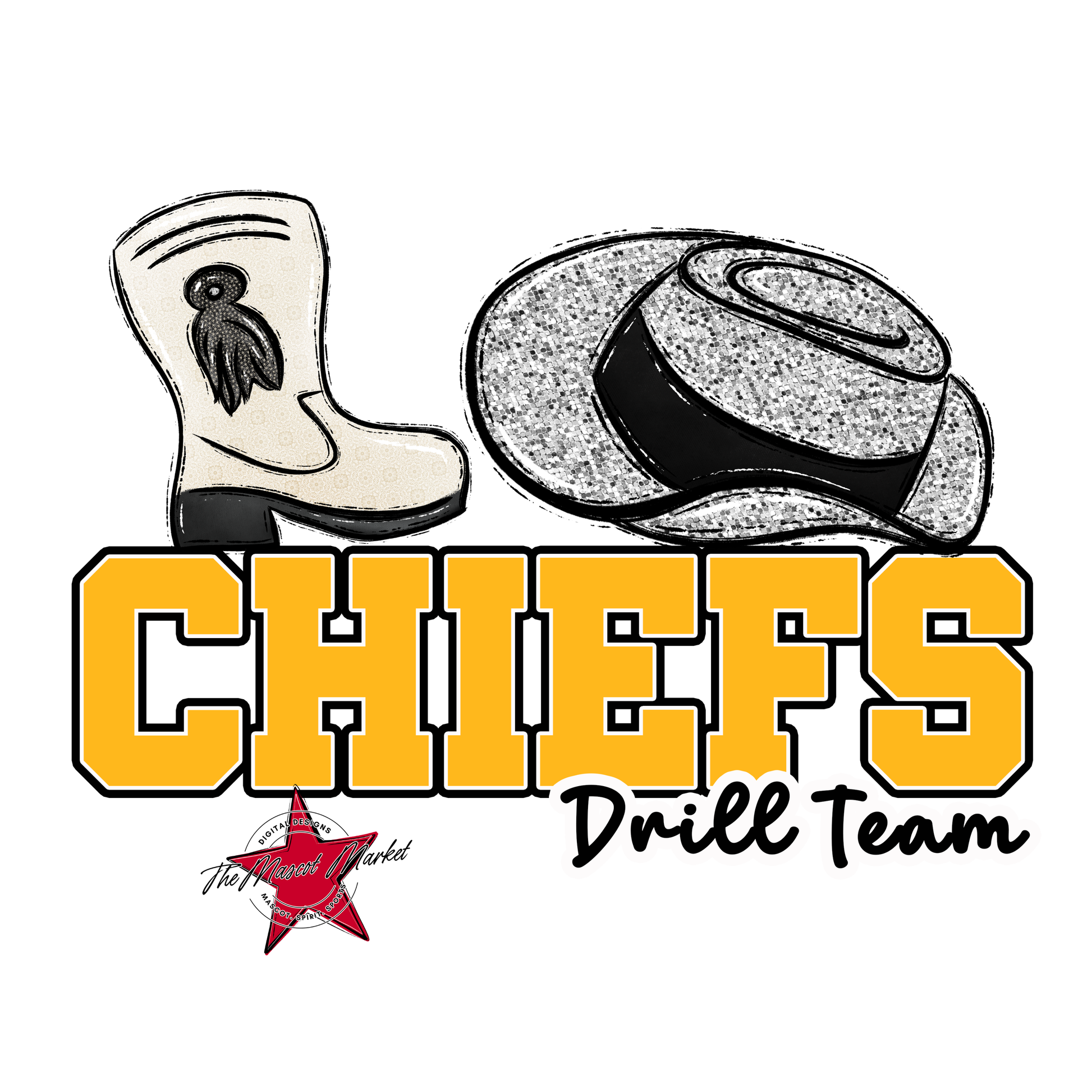 Chiefs Varsity Drillteam-Yellow
