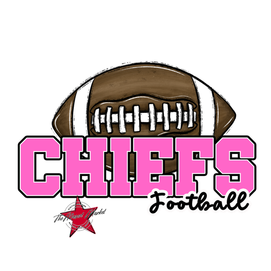 Chiefs Varsity Football-Baby Pink