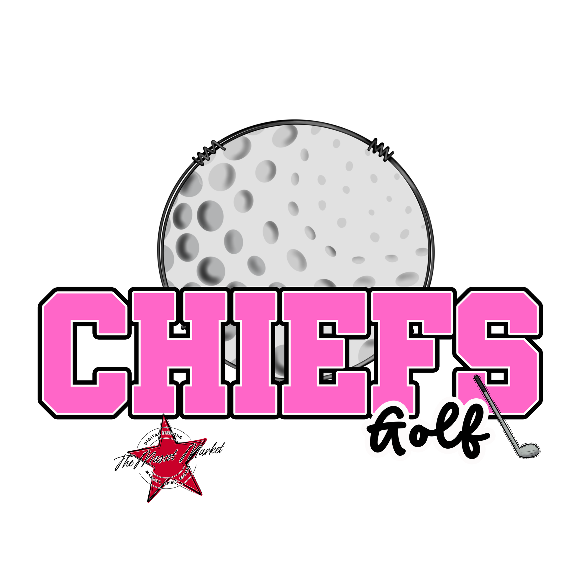 Chiefs Varsity Golf-Baby Pink