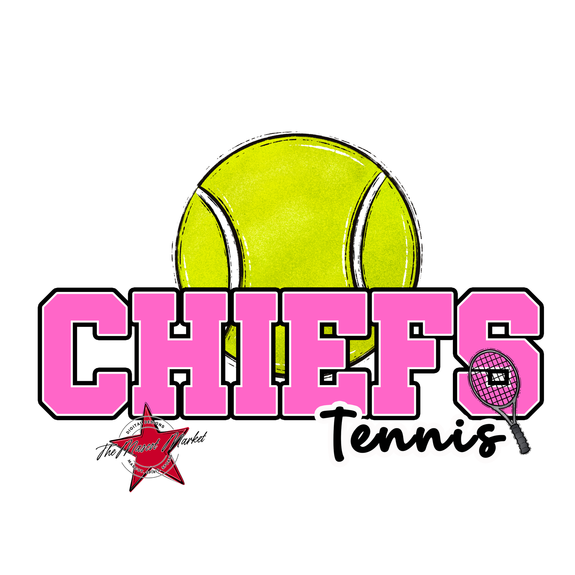 Chiefs Varsity Tennis-Baby Pink