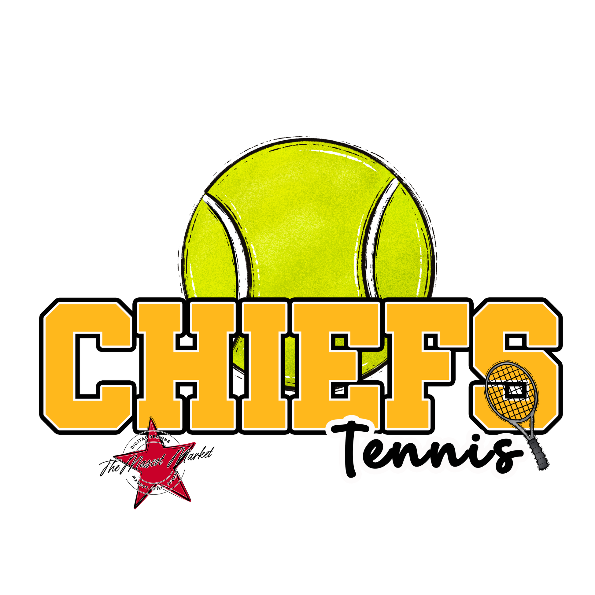 Chiefs Varsity Tennis-Yellow