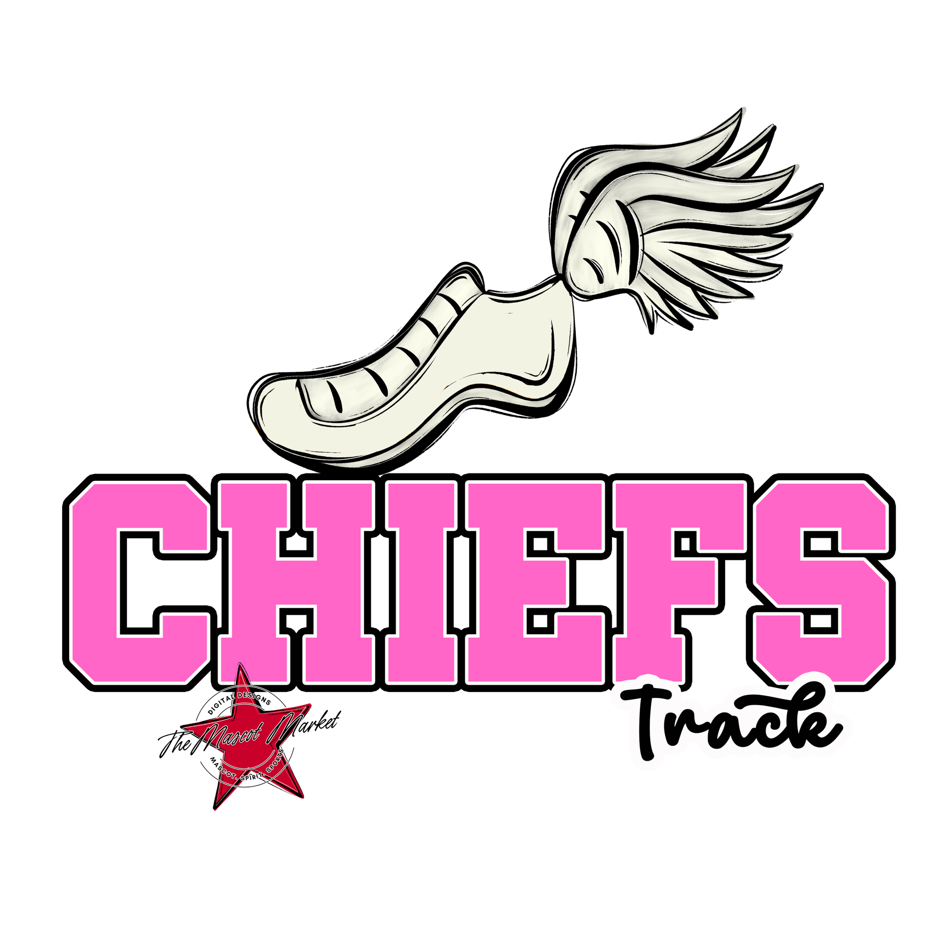 Chiefs Varsity Track-Baby Pink