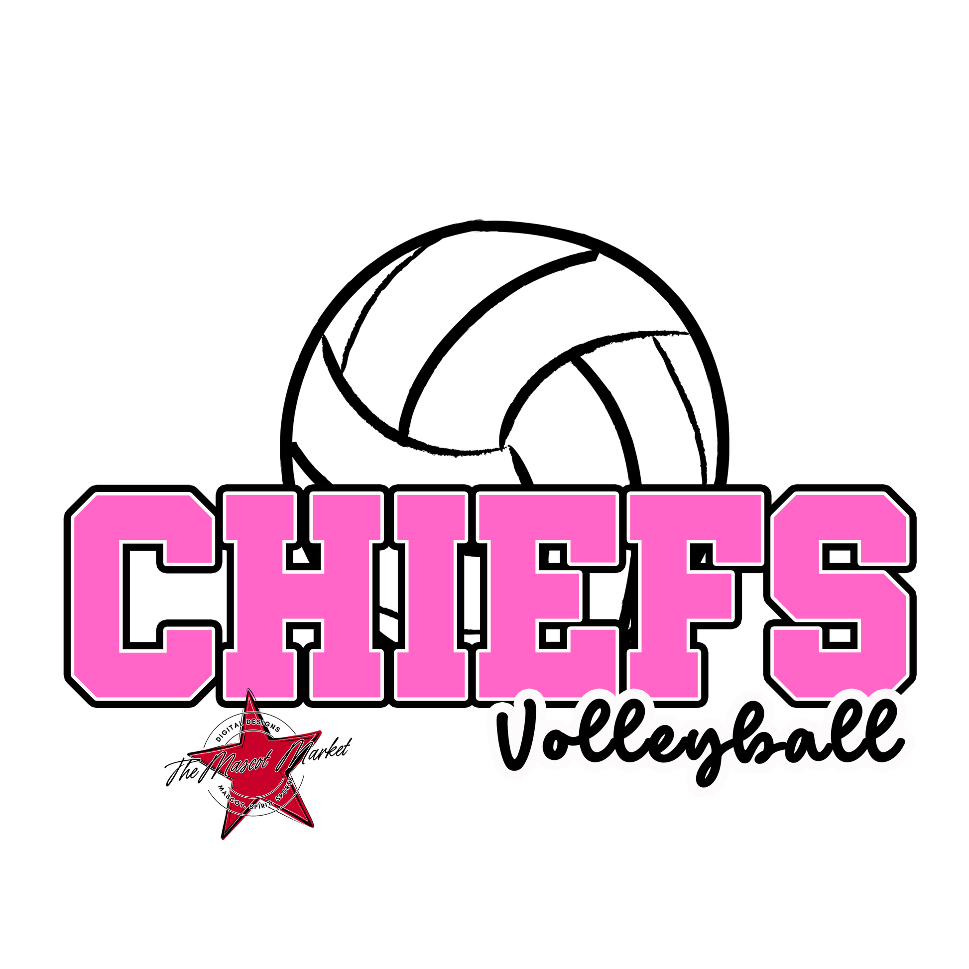 Chiefs Varsity Volleyball-Baby Pink