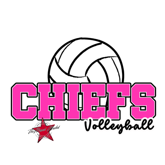 Chiefs Varsity Volleyball-Pink