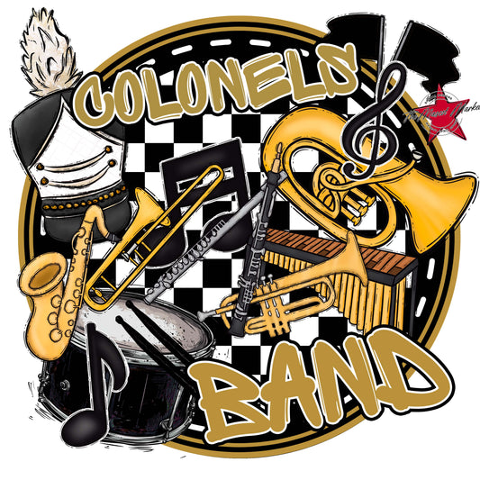 Colonels Circle Band Frame-Gold