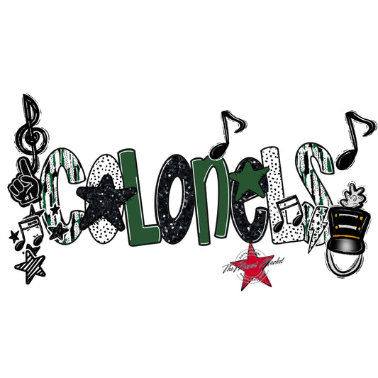 Colonels Band Scrape-Green