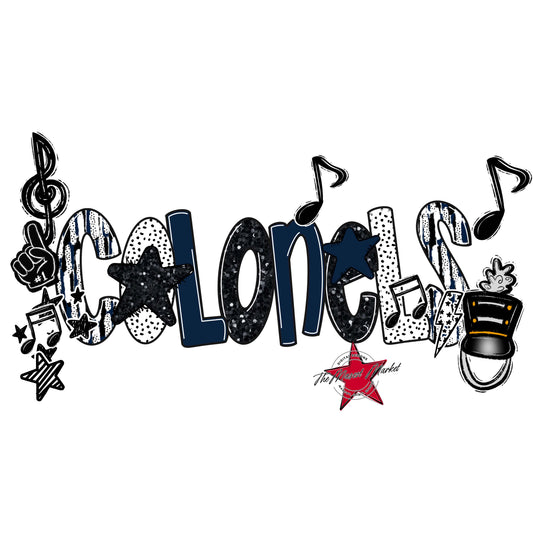 Colonels Band Scrape-Navy
