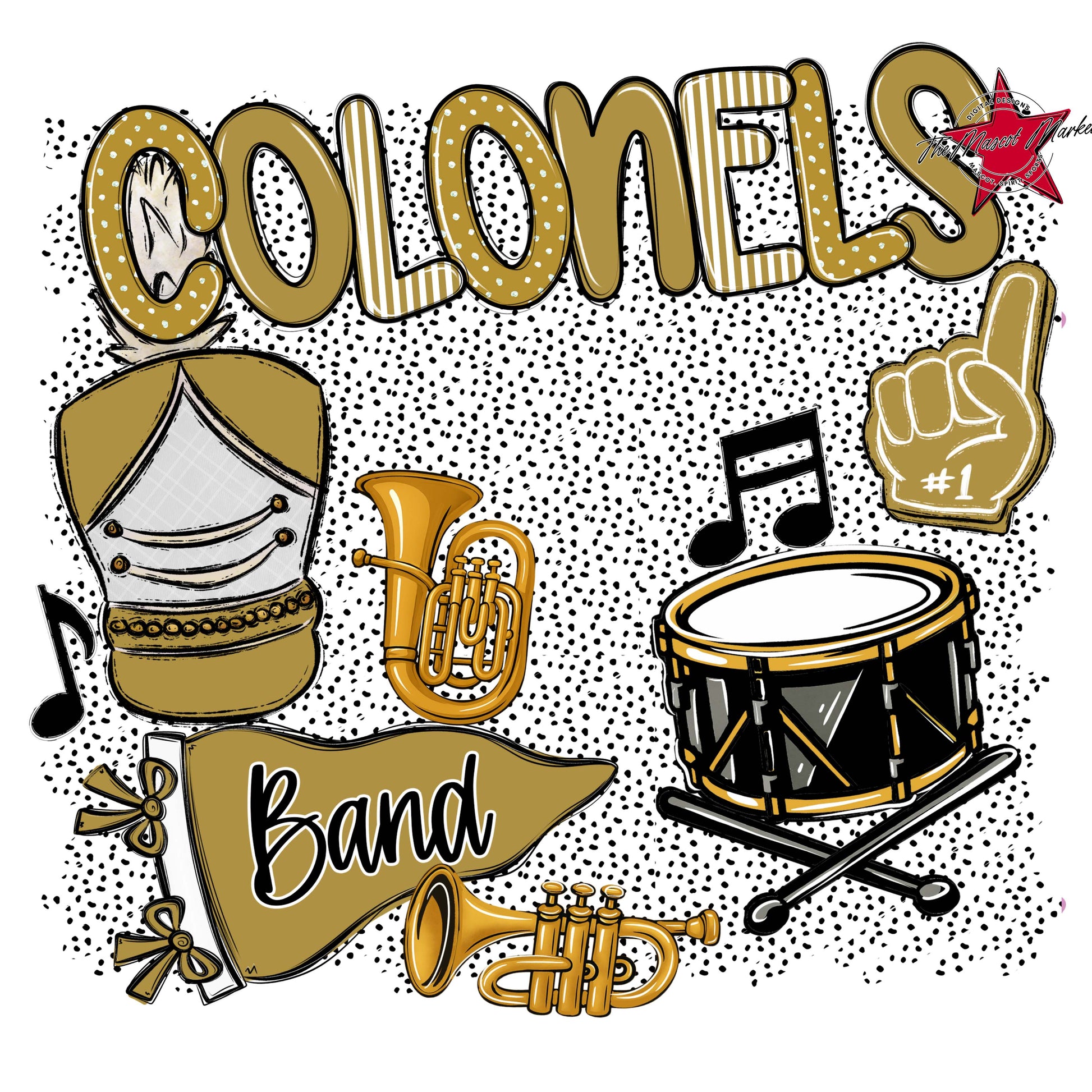 Colonels Band Spirit-Gold