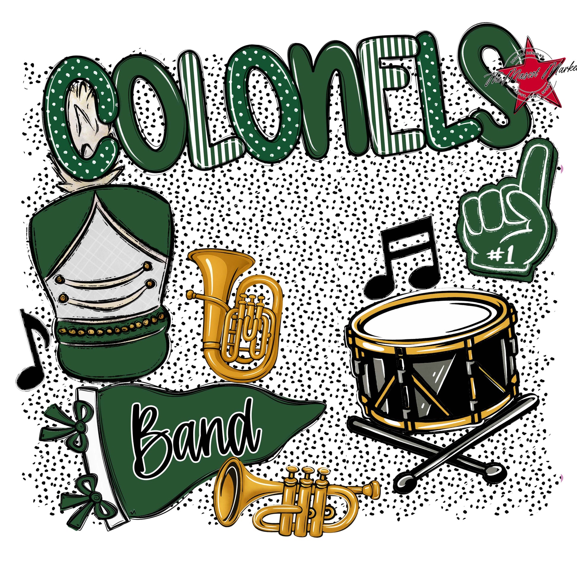 Colonels Band Spirit-Green