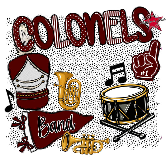 Colonels Band Spirit-Maroon