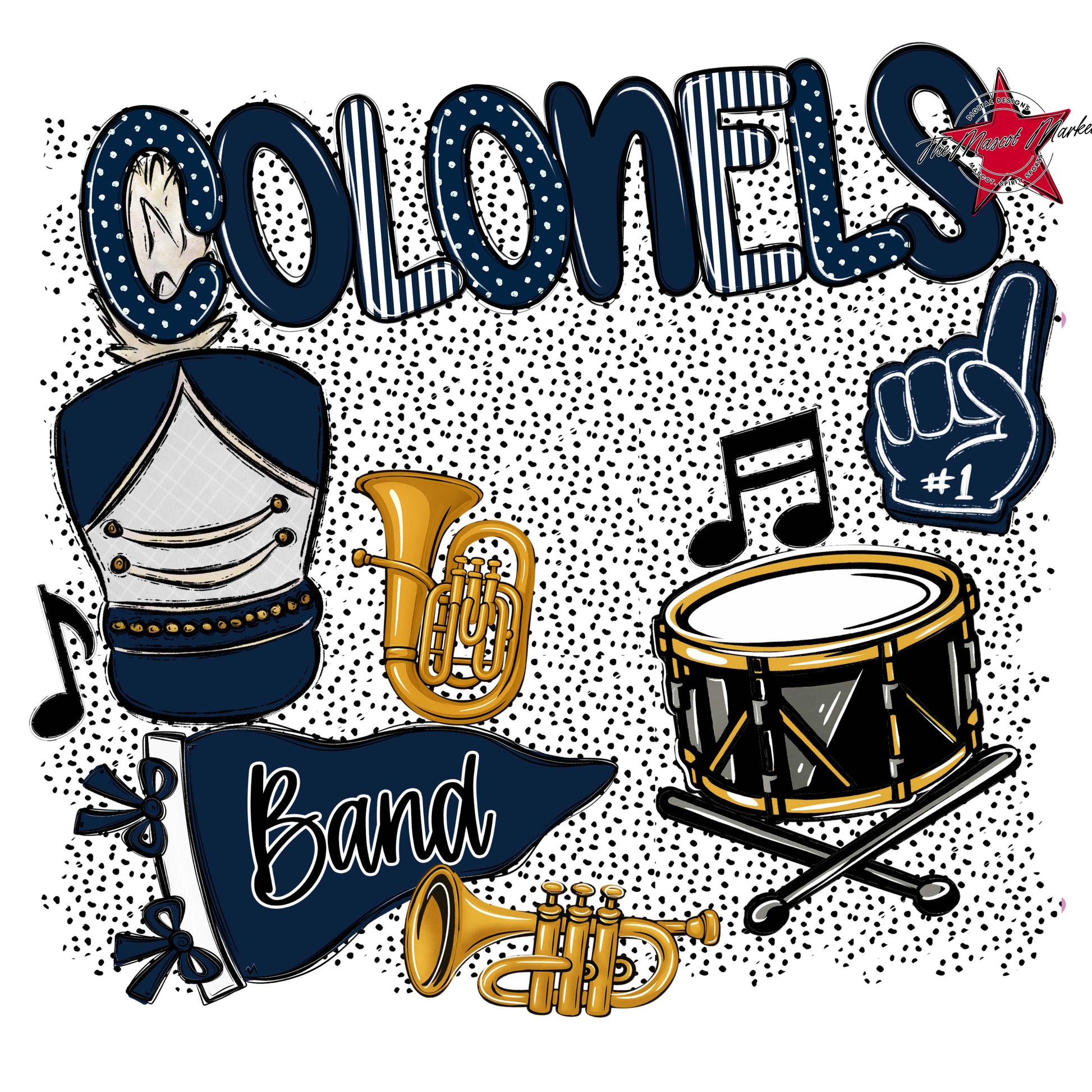 Colonels Band Spirit-Navy