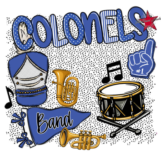 Colonels Band Spirit-Off Blue