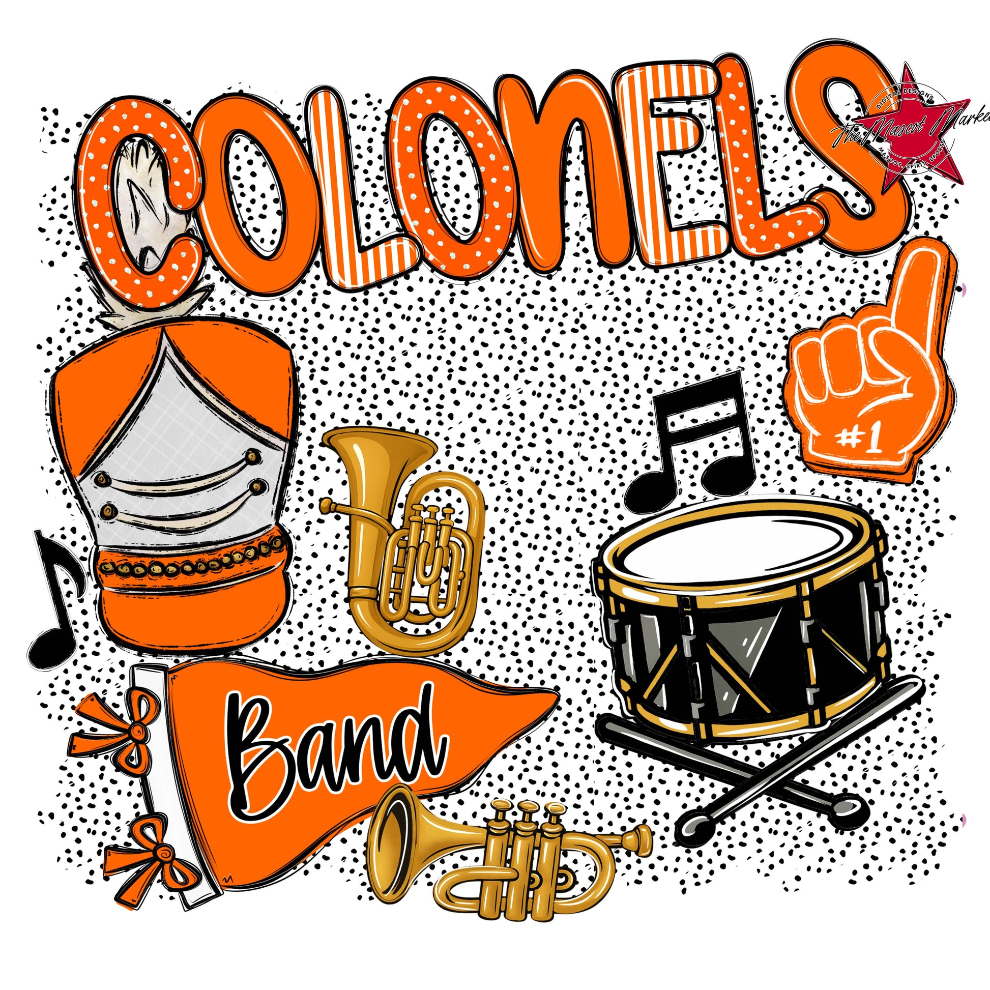 Colonels Band Spirit-Orange