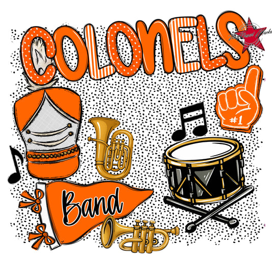 Colonels Band Spirit-Orange