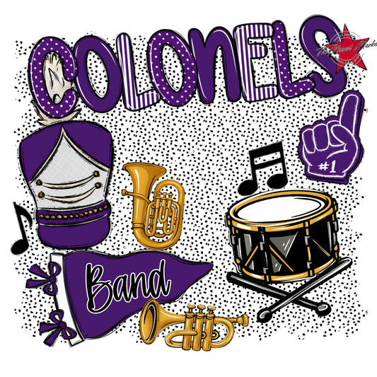 Colonels Band Spirit-Purple