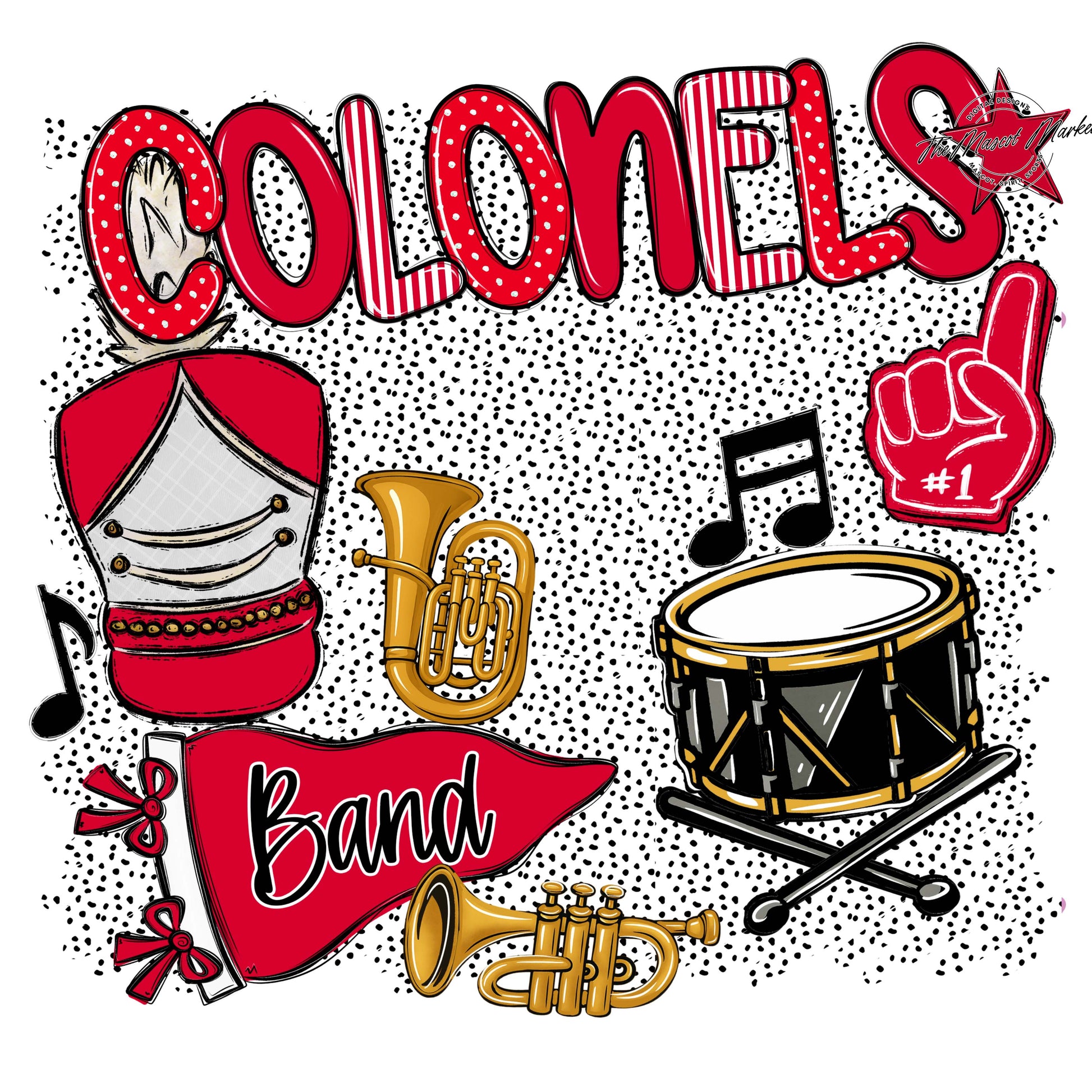 Colonels Band Spirit-Red