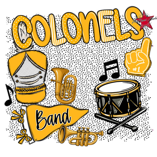Colonels Band Spirit-Yellow