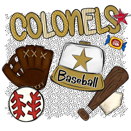 Colonels Baseball Spirit-Gold