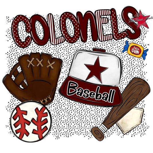 Colonels Baseball Spirit-Maroon