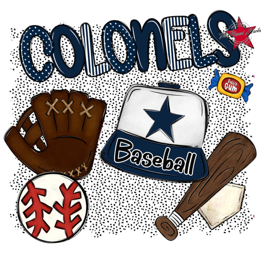 Colonels Baseball Spirit-Navy
