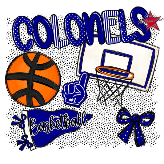 Colonels Basketball Spirit-Blue