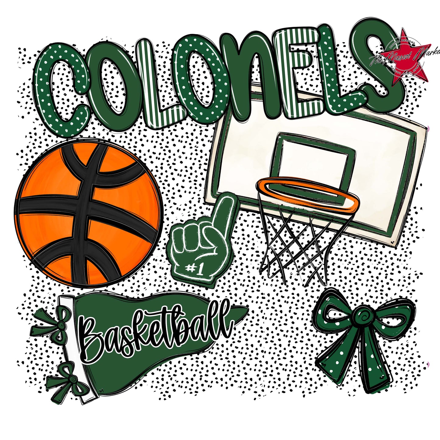 Colonels Basketball Spirit-Green