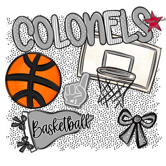 Colonels Basketball Spirit-Grey