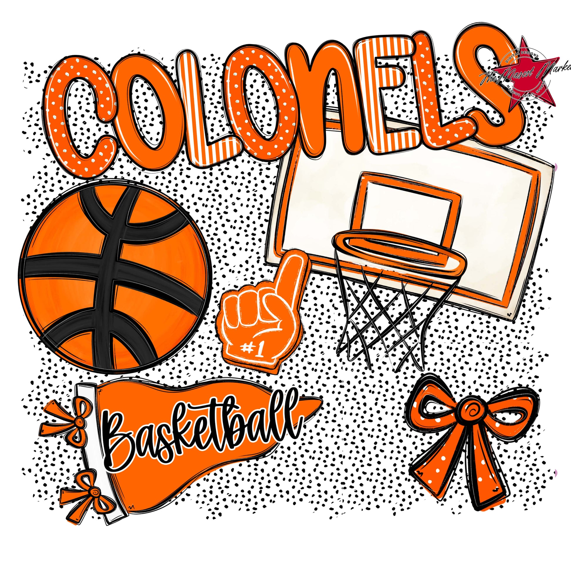 Colonels Basketball Spirit-Orange