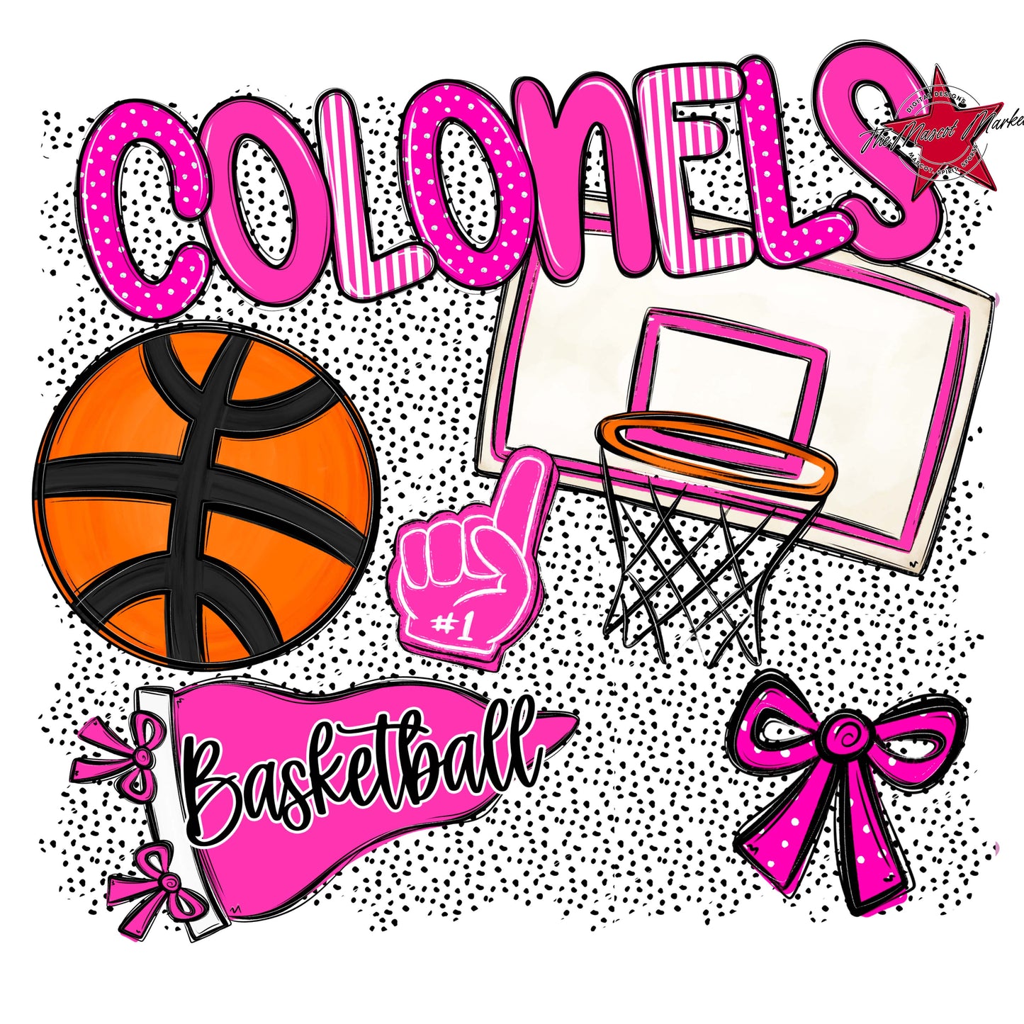 Colonels Basketball Spirit-Pink