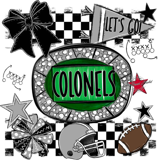 Colonels Checkers Spirit Design-Grey