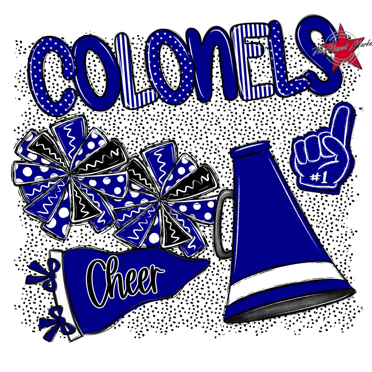Colonels Cheer Spirit-Blue