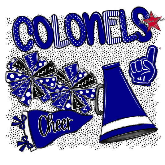 Colonels Cheer Spirit-Blue