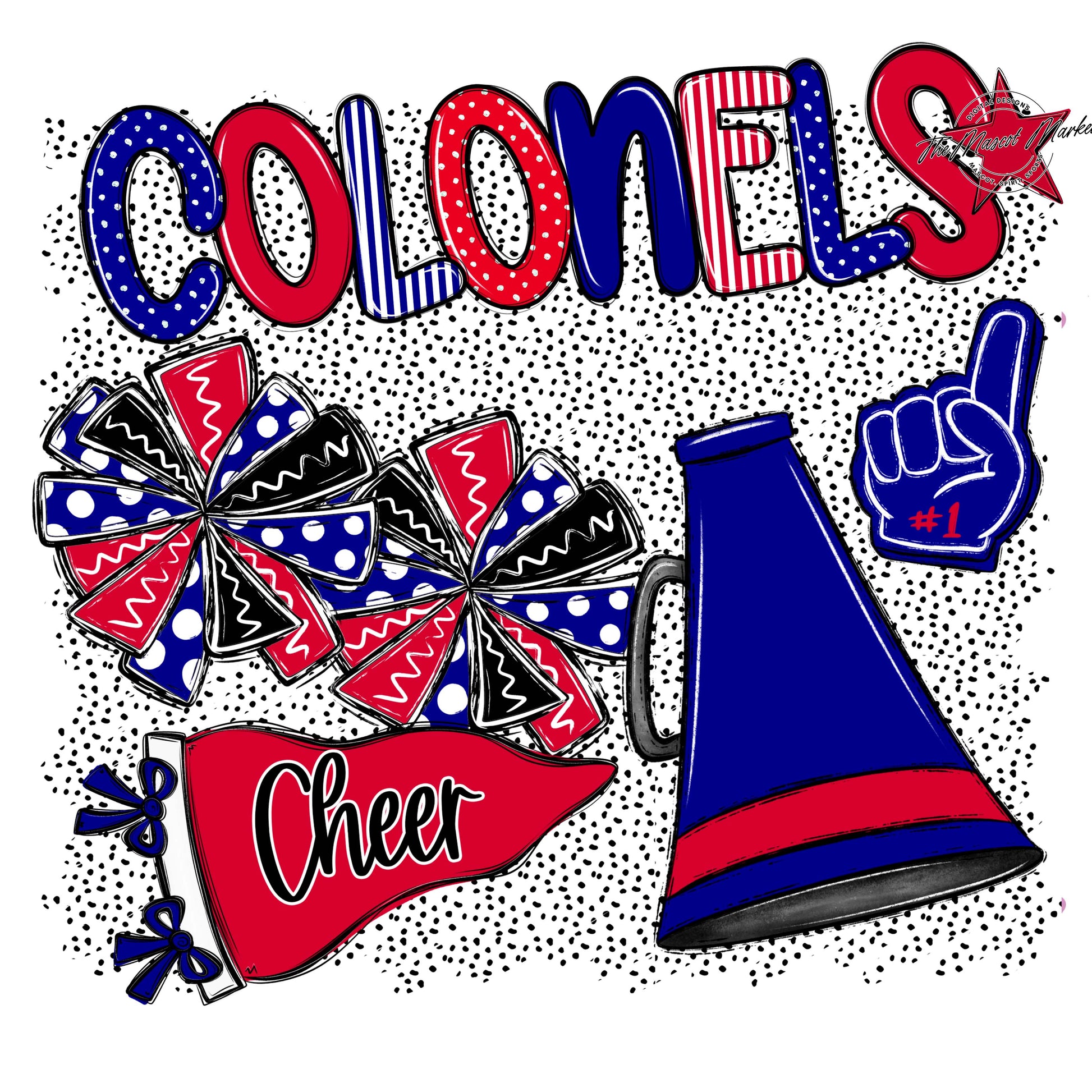 Colonels Cheer Spirit-Blue & Red
