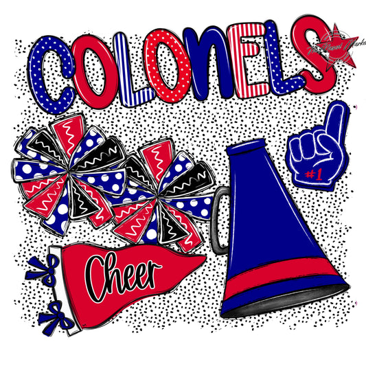Colonels Cheer Spirit-Blue & Red