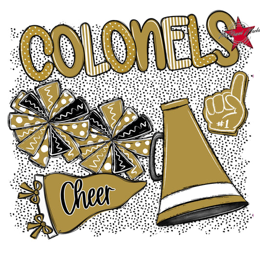 Colonels Cheer Spirit-Gold