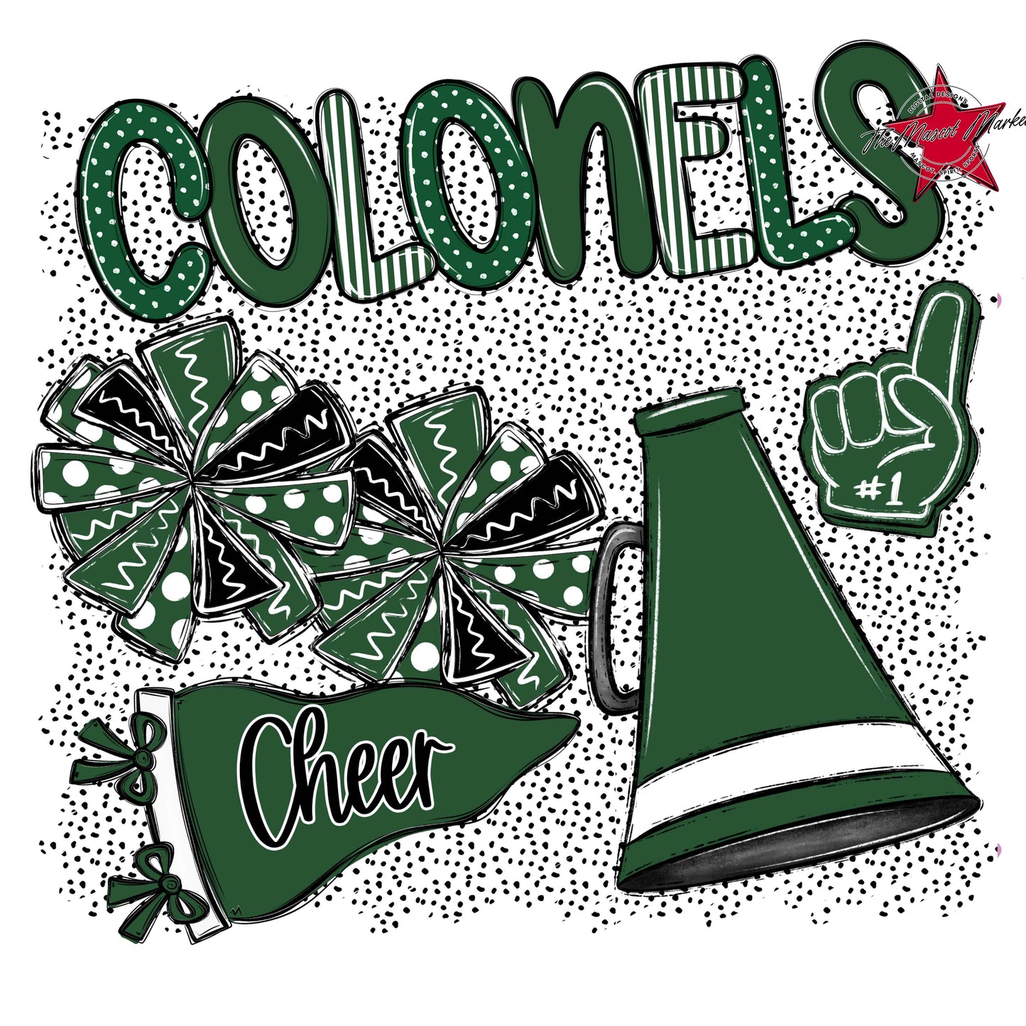 Colonels Cheer Spirit-Green