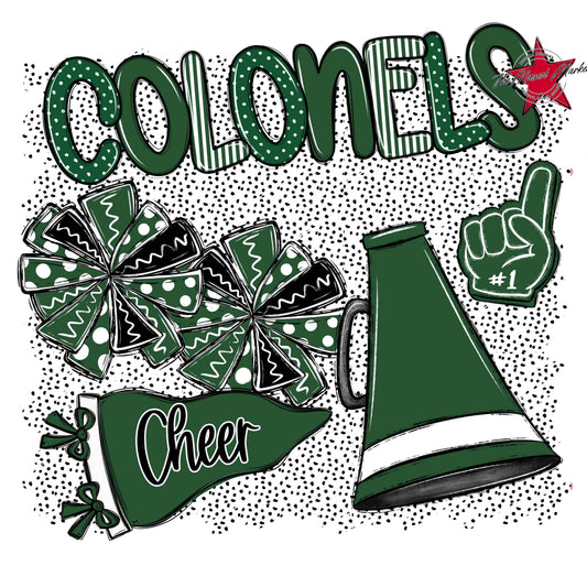 Colonels Cheer Spirit-Green