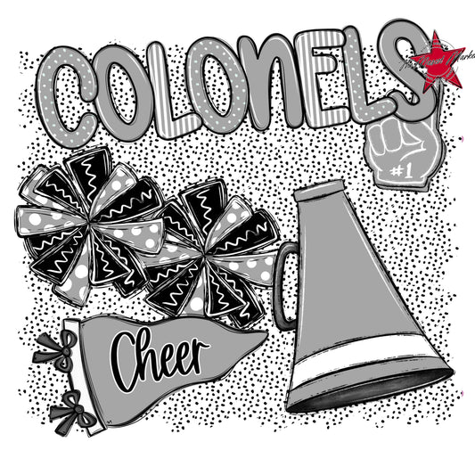 Colonels Cheer Spirit-Grey