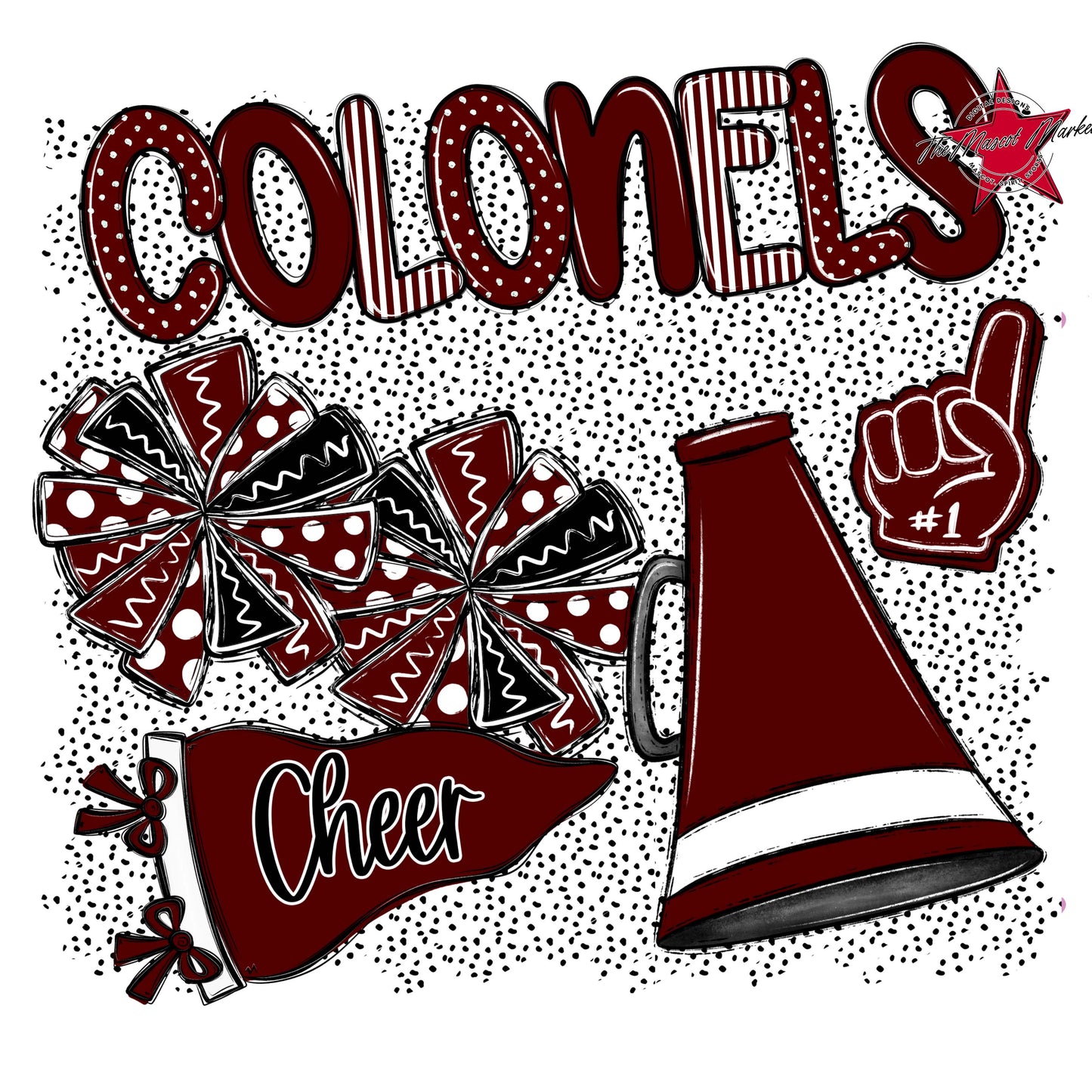 Colonels Cheer Spirit-Maroon