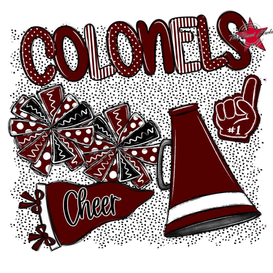 Colonels Cheer Spirit-Maroon