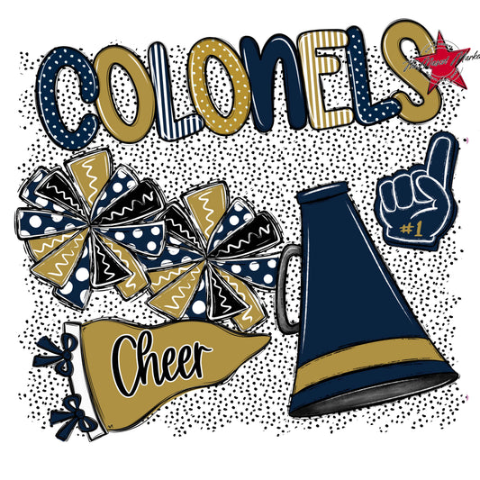Colonels Cheer Spirit-Navy & Gold