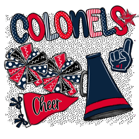 Colonels Cheer Spirit-Navy & Red